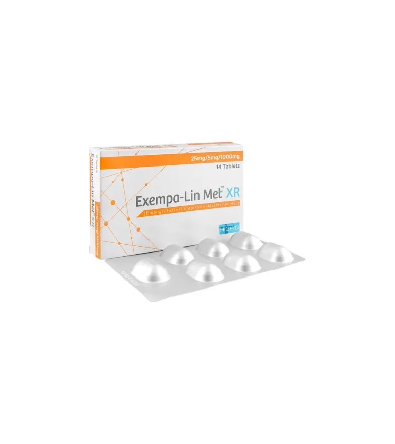 Exempa-Lin Met Xr Tablets 25Mg/5Mg/1000Mg